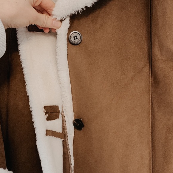 Calvin Klein Suede Fur Jacket - Picture 6 of 10